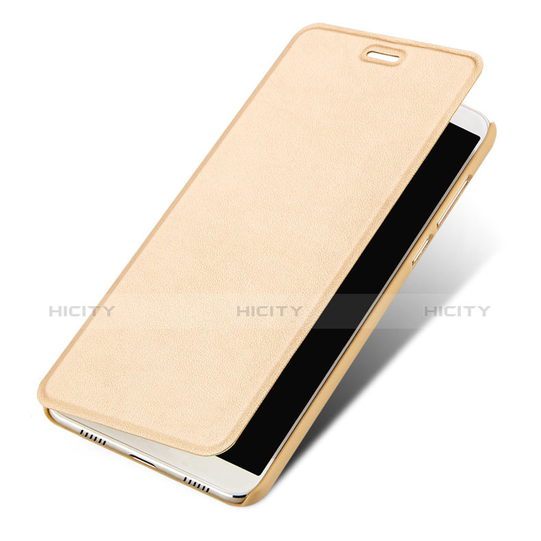 Custodia Portafoglio In Pelle con Supporto per Huawei Honor Play 6 Oro