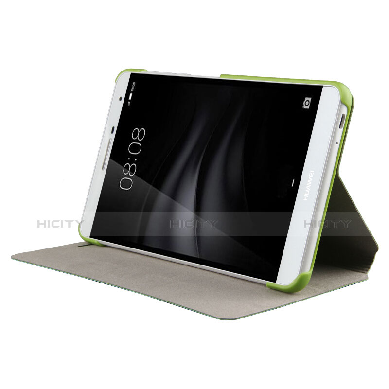 Custodia Portafoglio In Pelle con Supporto per Huawei MediaPad T2 Pro 7.0 PLE-703L Verde