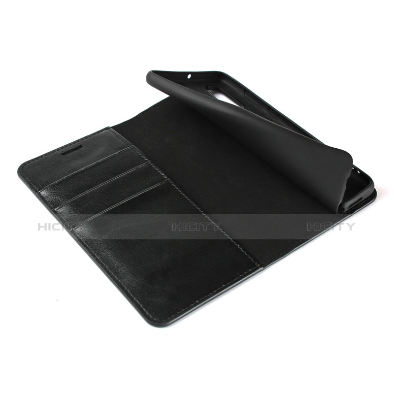 Custodia Portafoglio In Pelle con Supporto per Huawei P30 Nero