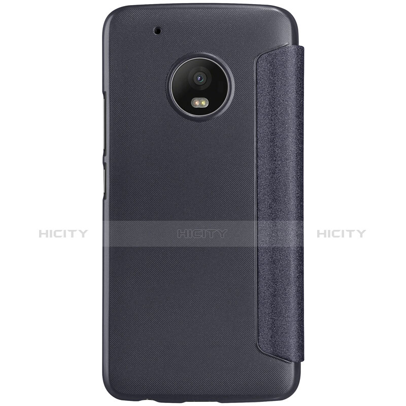 Custodia Portafoglio In Pelle con Supporto per Motorola Moto G5 Plus Nero