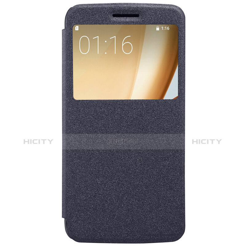 Custodia Portafoglio In Pelle con Supporto per Motorola Moto M XT1662 Nero