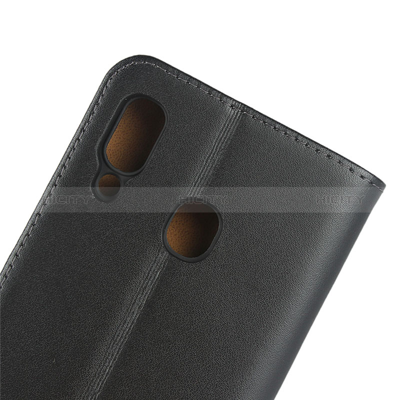 Custodia Portafoglio In Pelle con Supporto per Samsung Galaxy A20 Nero