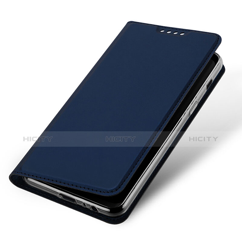 Custodia Portafoglio In Pelle con Supporto per Samsung Galaxy A8+ A8 Plus (2018) A730F Blu