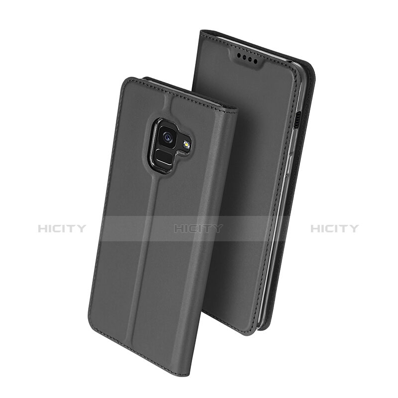 Custodia Portafoglio In Pelle con Supporto per Samsung Galaxy A8+ A8 Plus (2018) A730F Nero