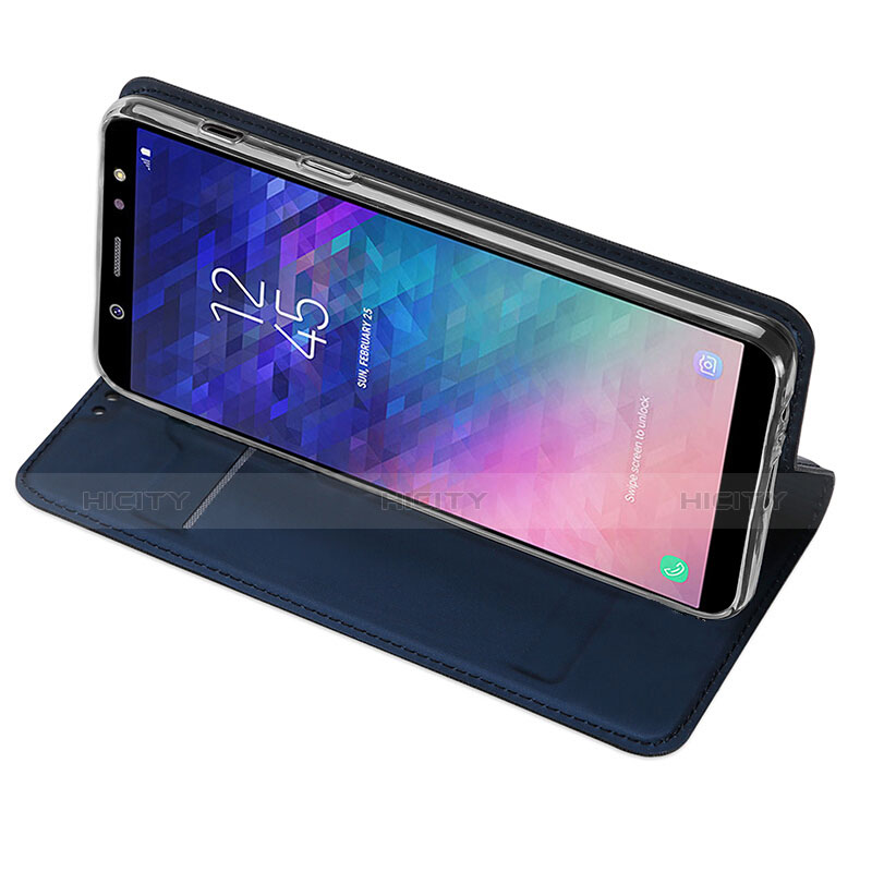 Custodia Portafoglio In Pelle con Supporto per Samsung Galaxy A9 Star Lite Blu