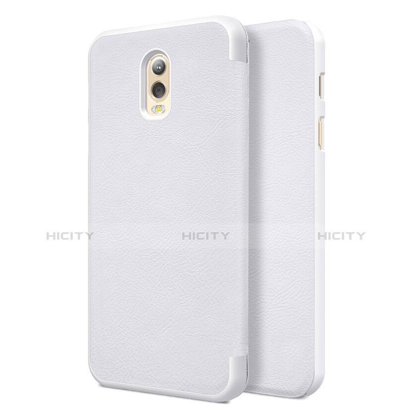 Custodia Portafoglio In Pelle con Supporto per Samsung Galaxy C7 (2017) Bianco