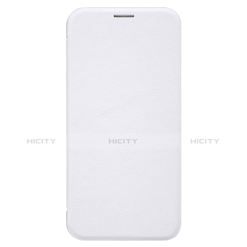 Custodia Portafoglio In Pelle con Supporto per Samsung Galaxy C8 C710F Bianco