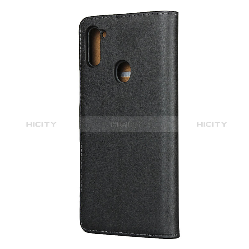 Custodia Portafoglio In Pelle con Supporto per Samsung Galaxy M11 Nero