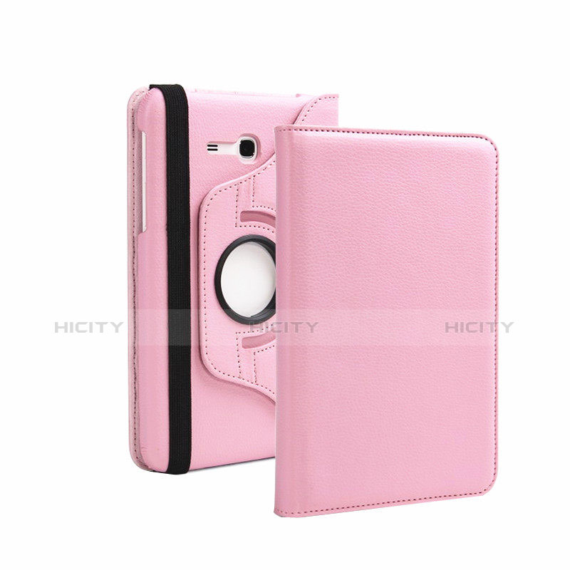 Custodia Portafoglio In Pelle con Supporto per Samsung Galaxy Tab 3 Lite 7.0 T110 T113 Rosa