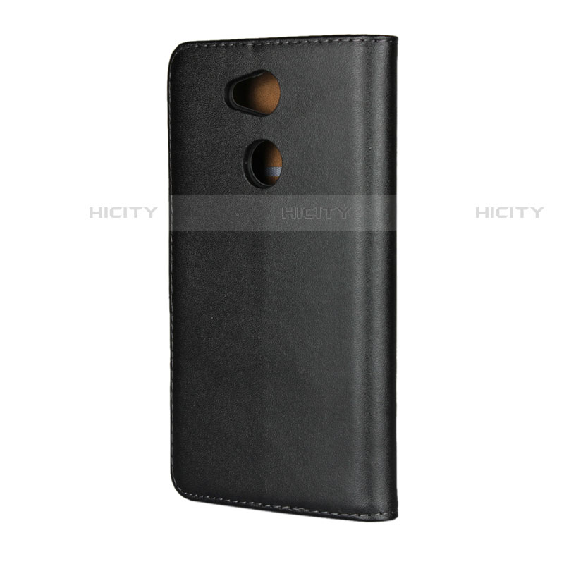 Custodia Portafoglio In Pelle con Supporto per Sony Xperia L2 Nero