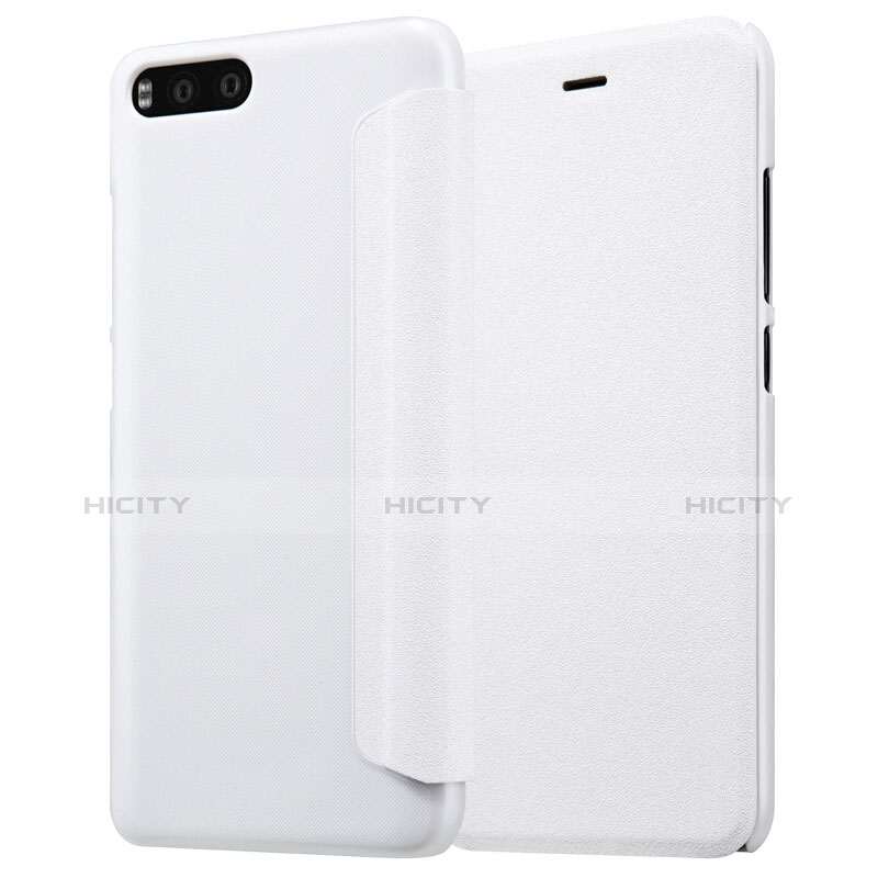 Custodia Portafoglio In Pelle con Supporto per Xiaomi Mi 6 Bianco