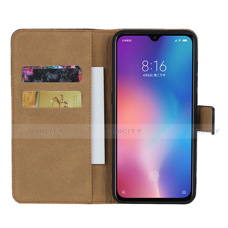 Custodia Portafoglio In Pelle con Supporto per Xiaomi Mi A3 Lite Nero