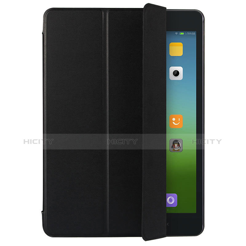 Custodia Portafoglio In Pelle con Supporto per Xiaomi Mi Pad 2 Nero