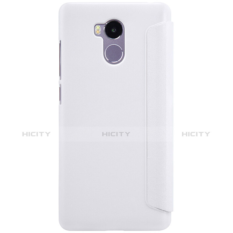 Custodia Portafoglio In Pelle con Supporto per Xiaomi Redmi 4 Prime High Edition Bianco