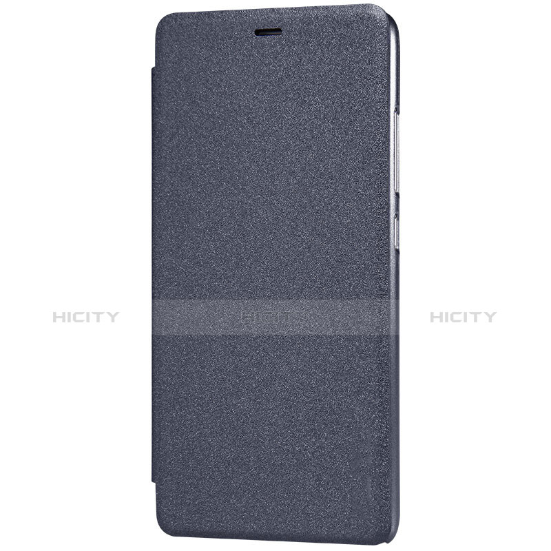 Custodia Portafoglio In Pelle con Supporto per Xiaomi Redmi Note 3 Nero