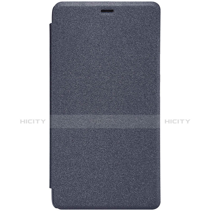 Custodia Portafoglio In Pelle con Supporto per Xiaomi Redmi Note 3 Pro Nero