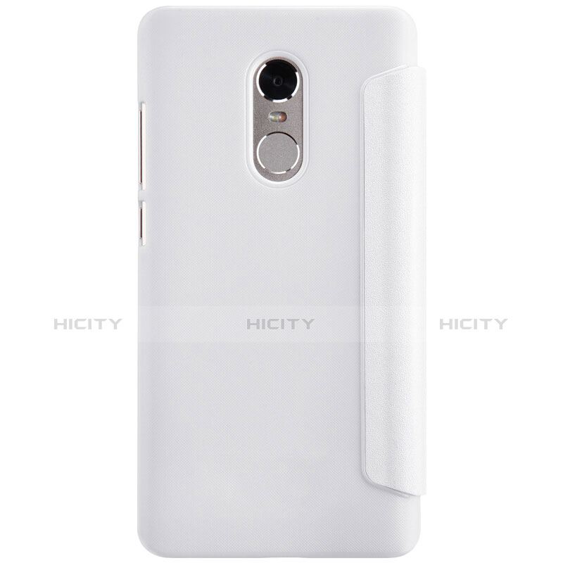 Custodia Portafoglio In Pelle con Supporto per Xiaomi Redmi Note 4 Standard Edition Bianco