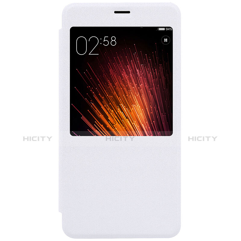 Custodia Portafoglio In Pelle con Supporto per Xiaomi Redmi Pro Bianco