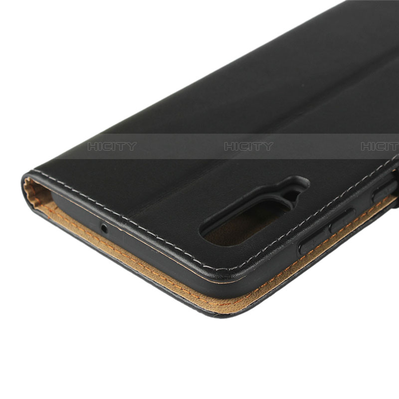 Custodia Portafoglio In Pelle con Supporto S01 per Samsung Galaxy A90 5G Nero