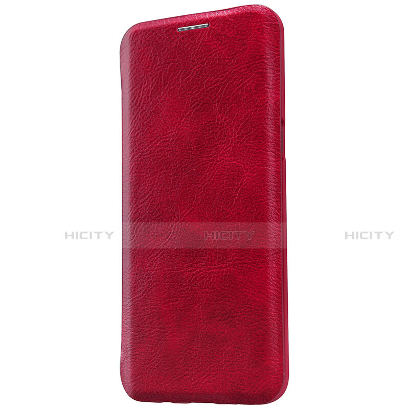 Custodia Portafoglio In Pelle con Supporto S01 per Samsung Galaxy S8 Rosso