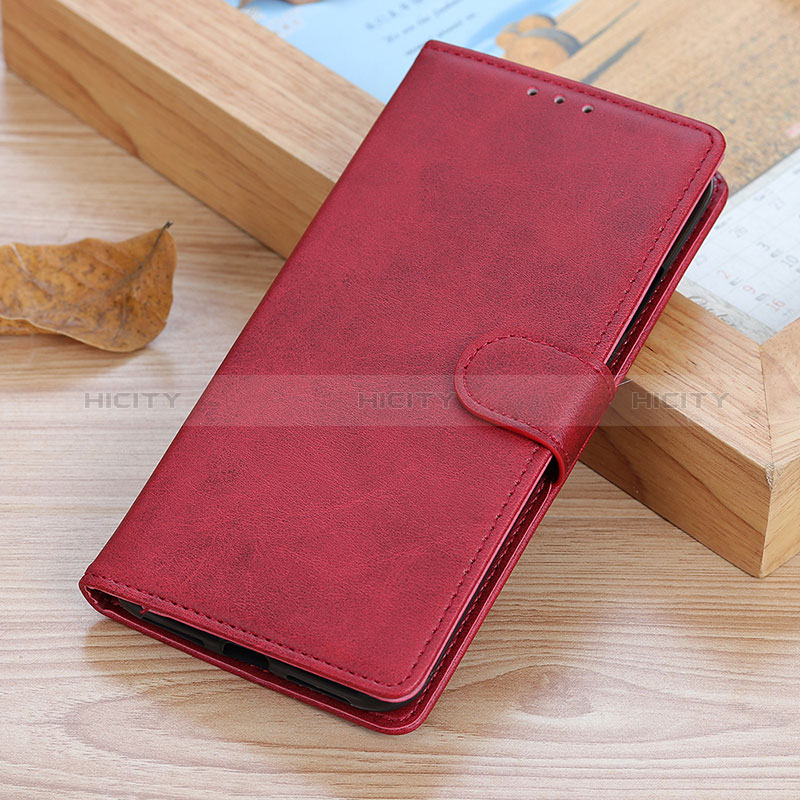 Custodia Portafoglio In Pelle Cover con Supporto A01D per Huawei Honor X8b Rosso