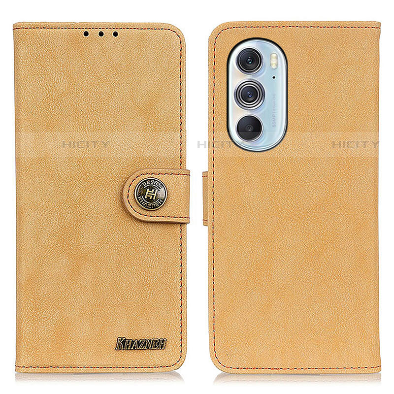 Custodia Portafoglio In Pelle Cover con Supporto A01D per Motorola Moto Edge Plus (2022) 5G Oro