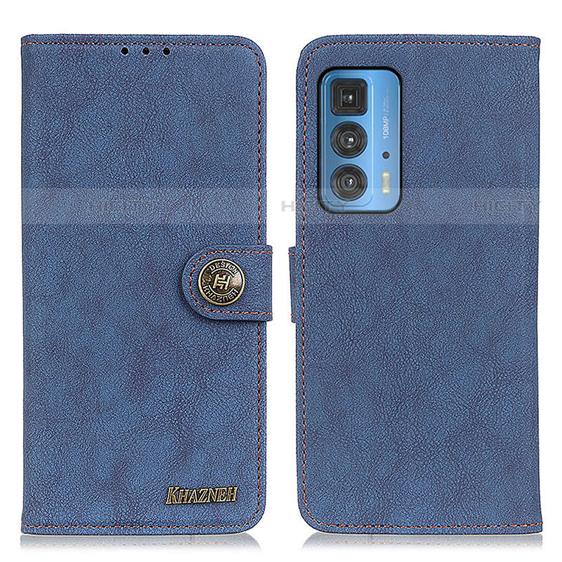 Custodia Portafoglio In Pelle Cover con Supporto A01D per Motorola Moto Edge S Pro 5G Blu