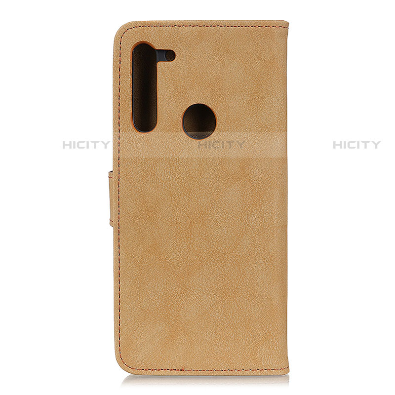 Custodia Portafoglio In Pelle Cover con Supporto A01D per Motorola Moto One Fusion Plus Oro