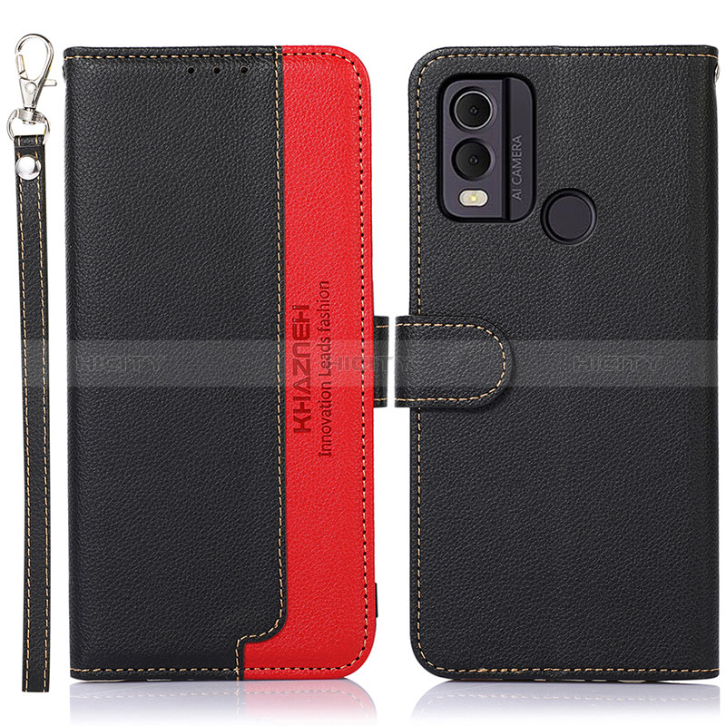 Custodia Portafoglio In Pelle Cover con Supporto A01D per Nokia C22