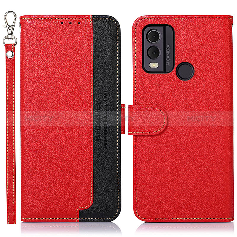 Custodia Portafoglio In Pelle Cover con Supporto A01D per Nokia C22