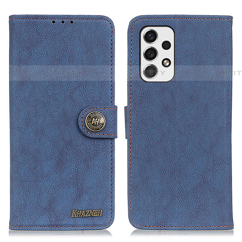 Custodia Portafoglio In Pelle Cover con Supporto A01D per Samsung Galaxy A53 5G Blu