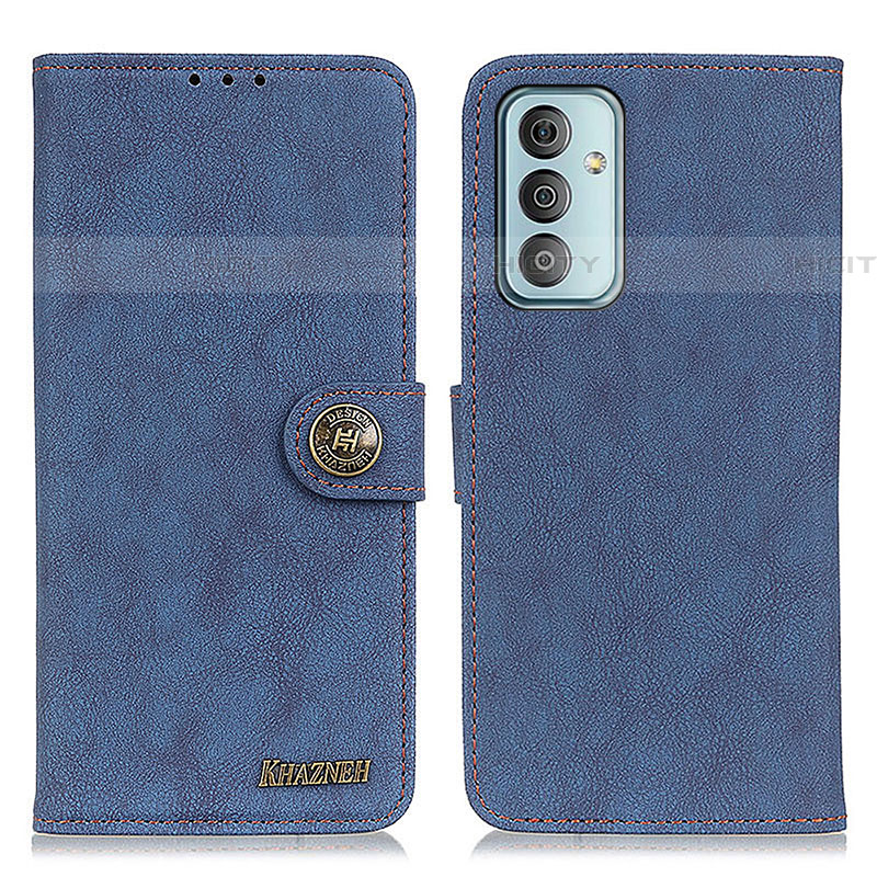 Custodia Portafoglio In Pelle Cover con Supporto A01D per Samsung Galaxy F23 5G Blu