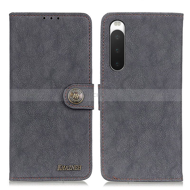 Custodia Portafoglio In Pelle Cover con Supporto A01D per Sony Xperia 10 IV SO-52C