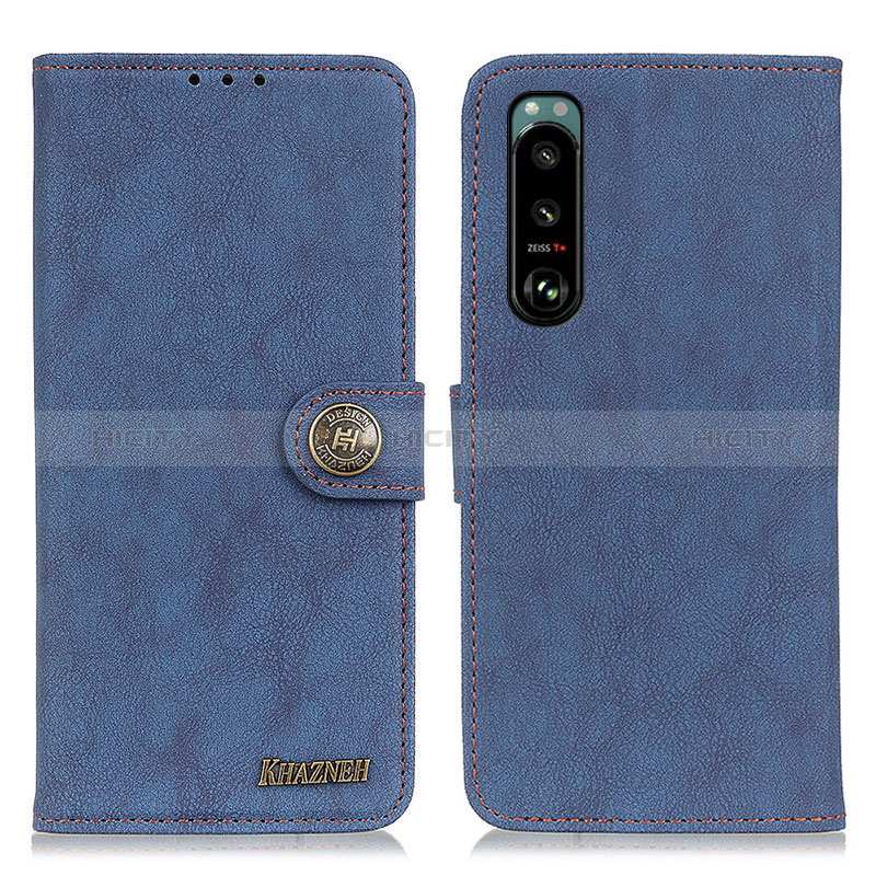 Custodia Portafoglio In Pelle Cover con Supporto A01D per Sony Xperia 5 III