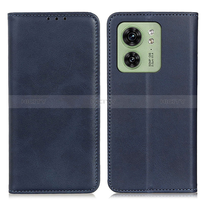 Custodia Portafoglio In Pelle Cover con Supporto A02D per Motorola Moto Edge 40 5G Blu