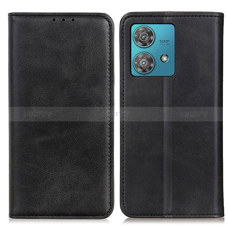 Custodia Portafoglio In Pelle Cover con Supporto A02D per Motorola Moto Edge 40 Neo 5G Nero