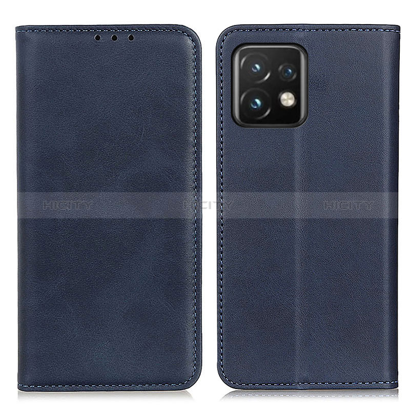 Custodia Portafoglio In Pelle Cover con Supporto A02D per Motorola Moto Edge Plus (2023) 5G Blu