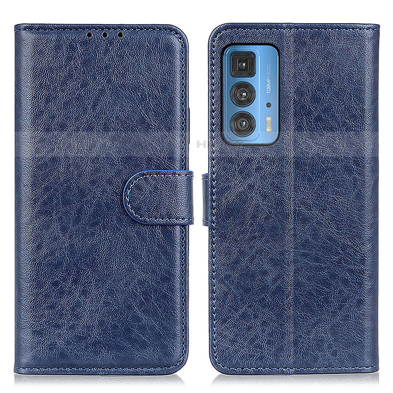 Custodia Portafoglio In Pelle Cover con Supporto A02D per Motorola Moto Edge S Pro 5G Blu