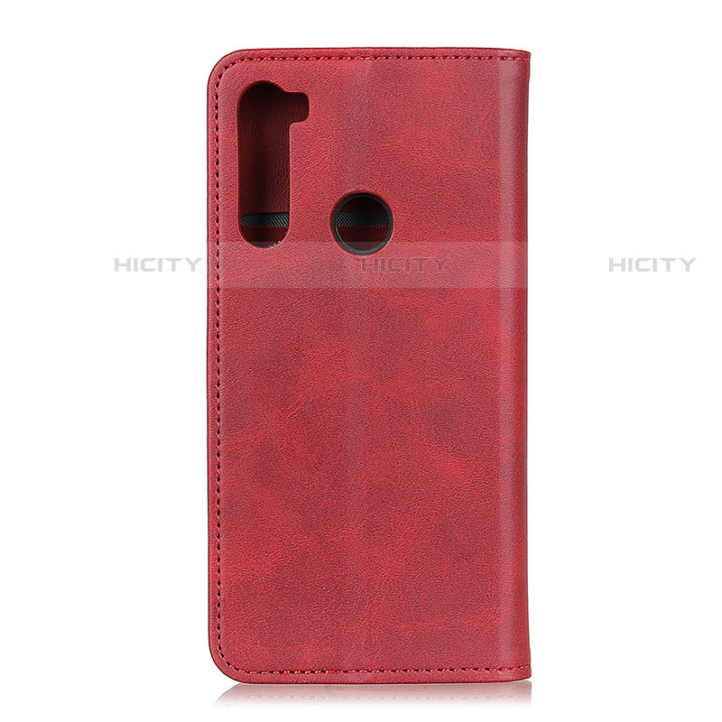 Custodia Portafoglio In Pelle Cover con Supporto A02D per Motorola Moto One Fusion Plus Rosso