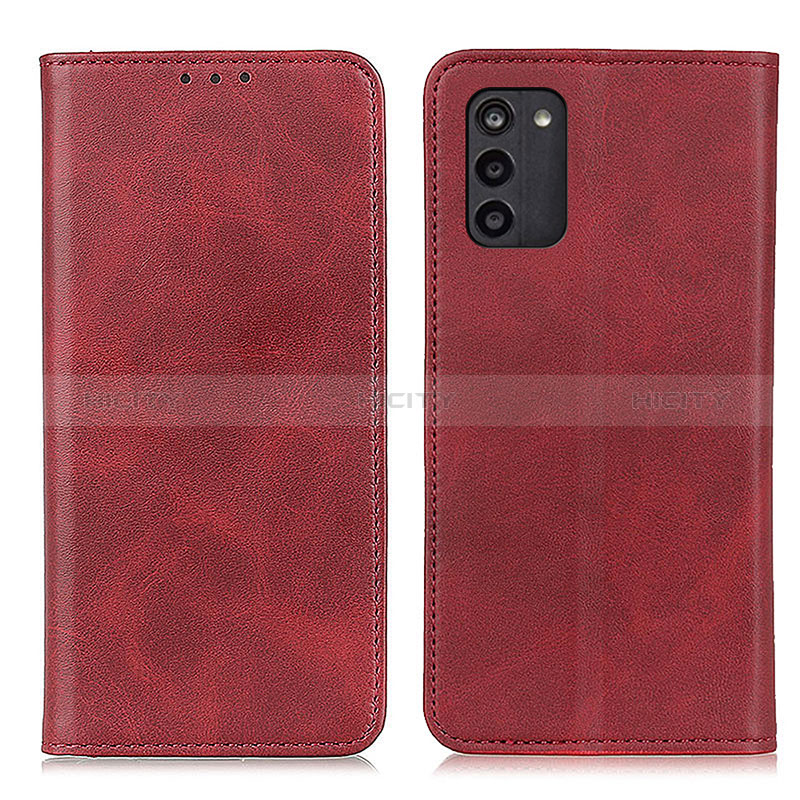 Custodia Portafoglio In Pelle Cover con Supporto A02D per Nokia G100 Rosso