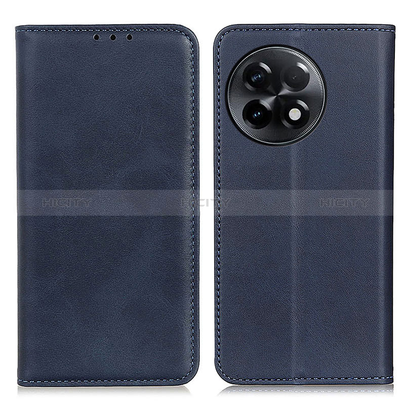 Custodia Portafoglio In Pelle Cover con Supporto A02D per OnePlus 11R 5G Blu