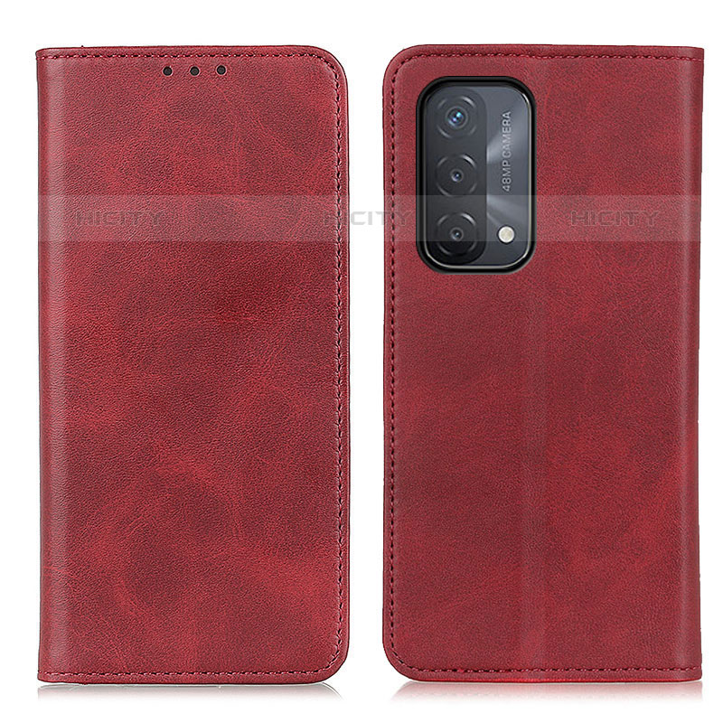 Custodia Portafoglio In Pelle Cover con Supporto A02D per OnePlus Nord N200 5G Rosso