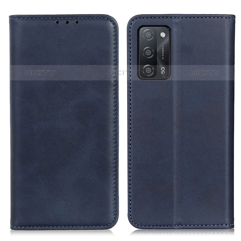 Custodia Portafoglio In Pelle Cover con Supporto A02D per Oppo A53s 5G Blu