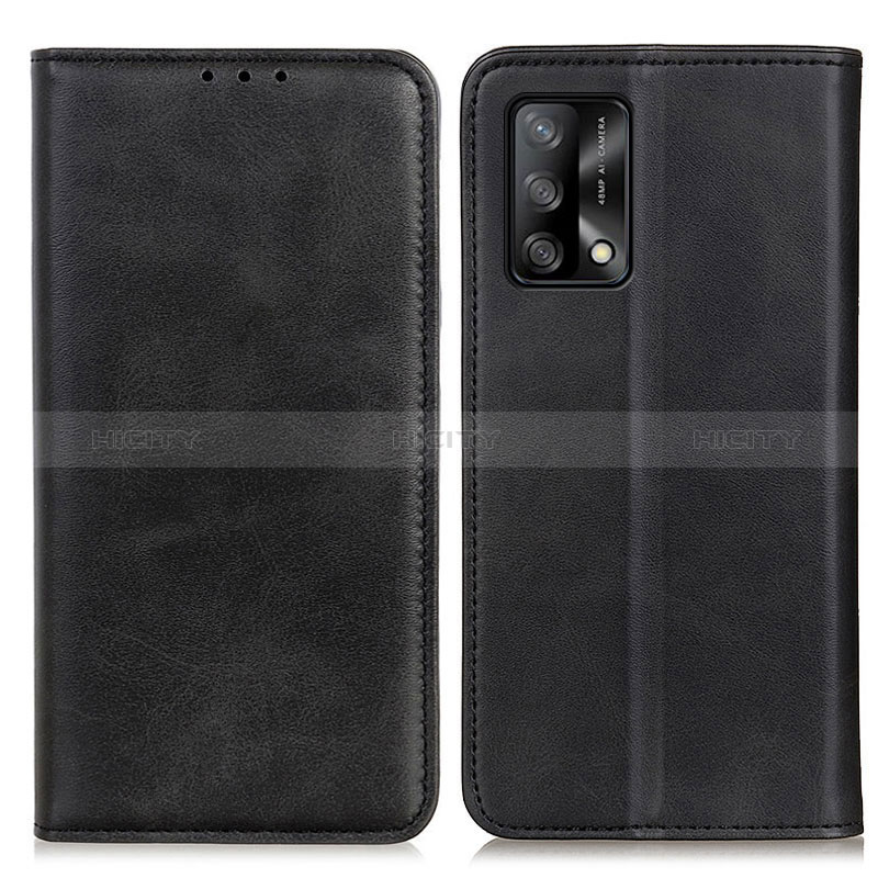 Custodia Portafoglio In Pelle Cover con Supporto A02D per Oppo F19s Nero