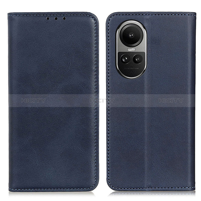 Custodia Portafoglio In Pelle Cover con Supporto A02D per Oppo Reno10 5G Blu