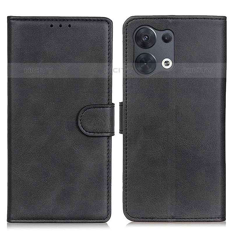 Custodia Portafoglio In Pelle Cover con Supporto A02D per Oppo Reno8 Pro 5G Nero