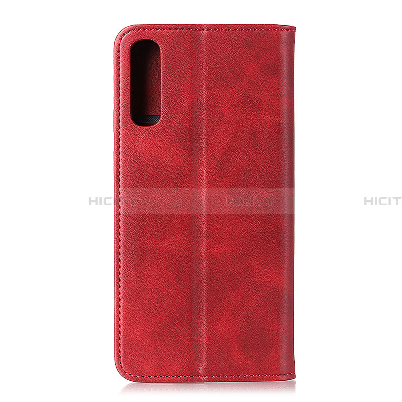 Custodia Portafoglio In Pelle Cover con Supporto A02D per Samsung Galaxy A02 Rosso