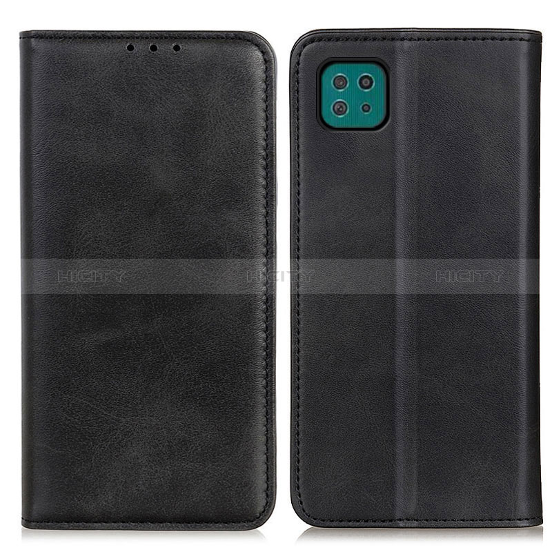 Custodia Portafoglio In Pelle Cover con Supporto A02D per Samsung Galaxy A22s 5G Nero