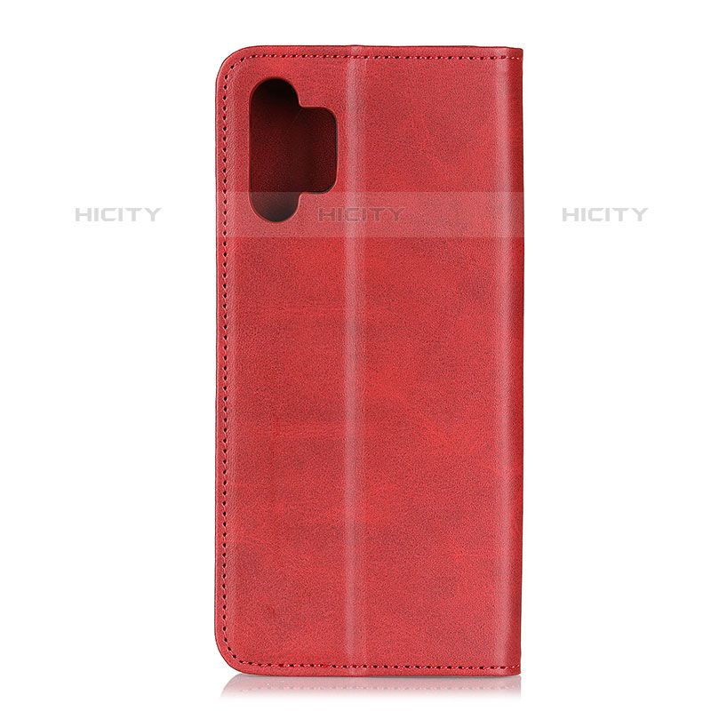 Custodia Portafoglio In Pelle Cover con Supporto A02D per Samsung Galaxy M32 5G Rosso