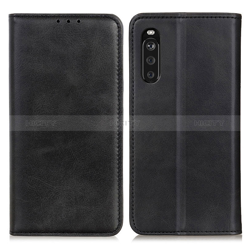 Custodia Portafoglio In Pelle Cover con Supporto A02D per Sony Xperia 10 III Lite